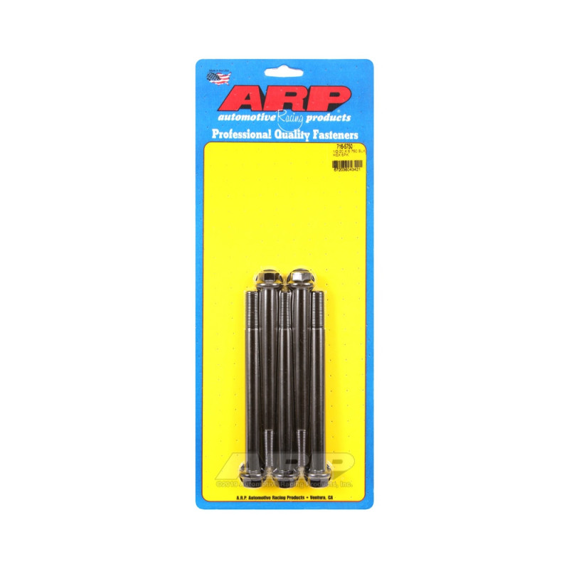 Set de șuruburi și piulițe universale ARP 1/2-20 – Șuruburi hexagonale cu finisaj negru oxidat, x5 - ARP-716-5750 - 716-5750 - 3666618198231
